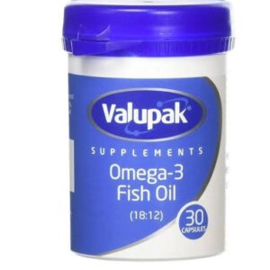 Valupak Omega 3 Cod Liver Oil Capsules 1000mg - 30 capsules