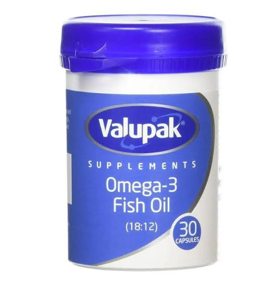 Valupak Omega 3 Cod Liver Oil Capsules 1000mg - 30 capsules