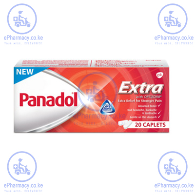 PANADOL EXTRA | PARACETAMOL 500mg | CAFFEINE 65mg - 20's - ePharmacy Kenya