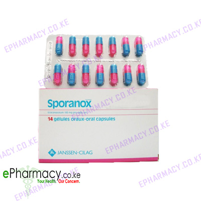 SPORANOX | ITRACONAZOLE 100MG - 14 CAPS