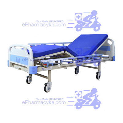 HOSPITAL BED ABS MANUAL TWO CRANK WITH MATTRESS