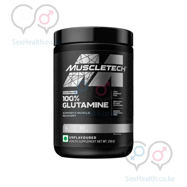 MUSCLETECH™ PLATINUM 100% Glutamine - 50 Servings | Post-Workout Recovery