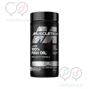 MUSCLETECH PLATINUM 100% FISH OIL FOR MEN AND WOMEN, 1000MG OMEGA 3 WITH 180 MG EPA & 120 MG DHA FOR HEART, JOINTS & BRAIN HEALTH, 100 SOFTGELS