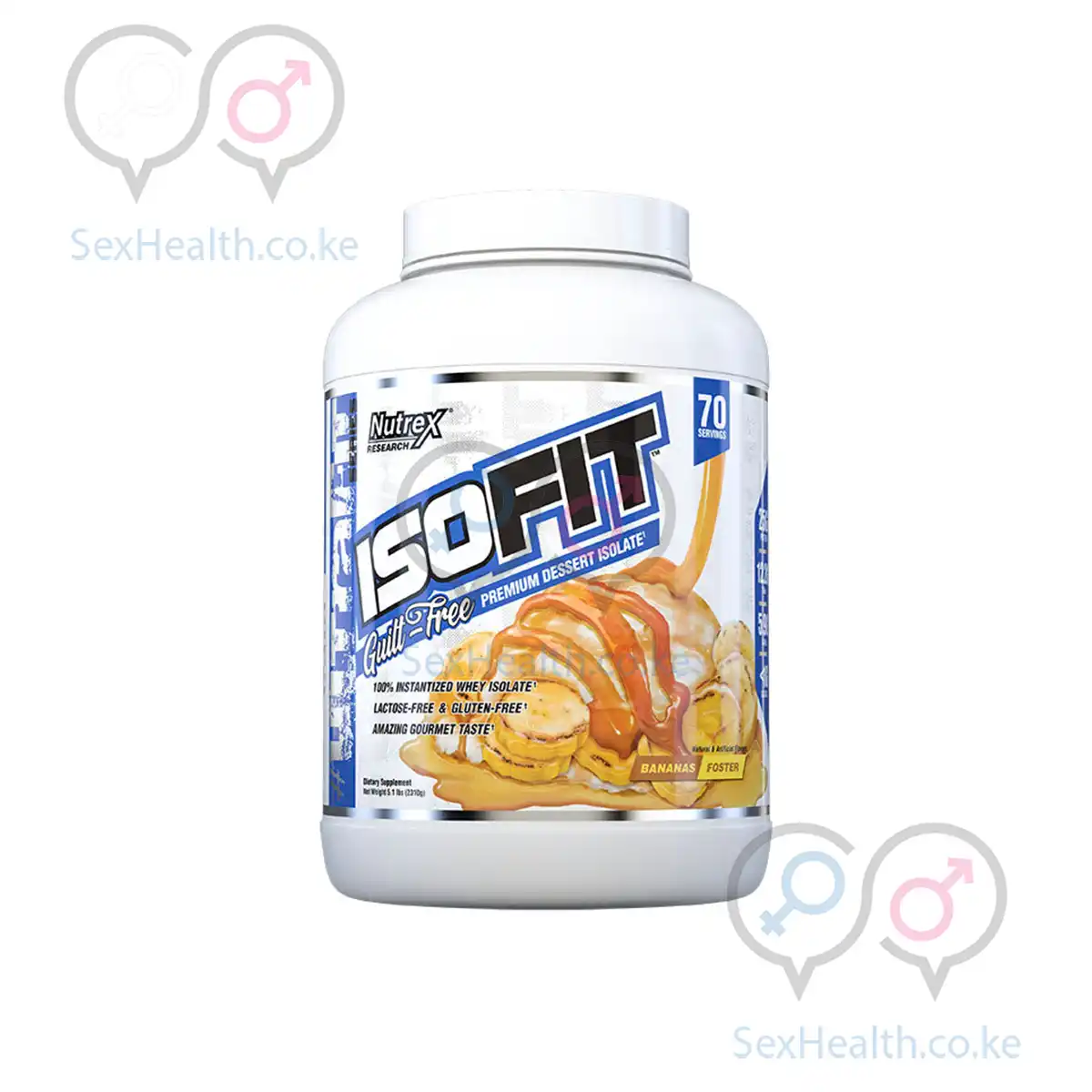 NUTREX ISO FIT 100% Whey Protein Isolate – 30 Servings for Lean Muscle