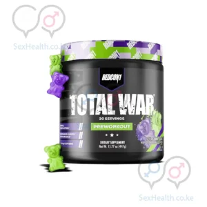 REDCON1 TOTAL WAR PRE WORKOUT POWDER - SOUR GUMMY BEAR, 30 SERVINGS FOR ENERGY & ENDURANCE