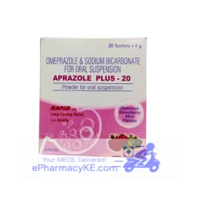 APRAZOLE OMEPRAZOLE/ SODIUM BICARB PLUS ORAL SUSPENSION 20`S
