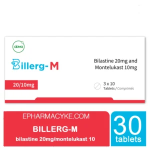 BILLERG-M BILASTINE 20MG + MONTELUKAST 10MG TABLETS 30'S