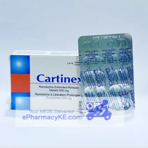 CARTINEX RANOLAZINE 500MG TABS 30'S