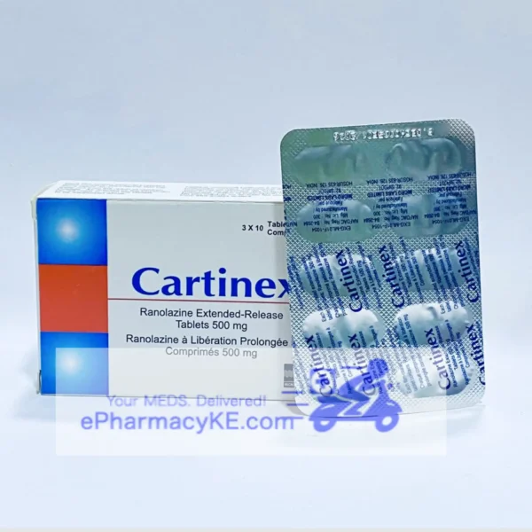 CARTINEX RANOLAZINE 500MG TABS 30'S