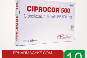 CIPROCOR CIPROFLOXACIN 500MG TABS - 10'S