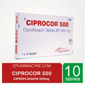 CIPROCOR CIPROFLOXACIN 500MG TABS - 10'S