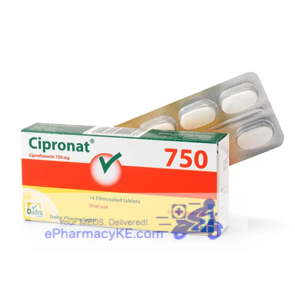 CIPRONAT CIPROFLOXACIN 750MG TABS 14'S