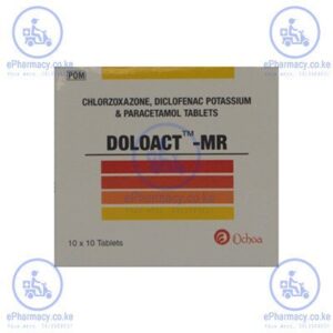 DOLOACT-MR DICLOFENAC 50MG + CHLORZOXAZONE 250MG + PARACETAMOL 500MG TABLETS 100'S