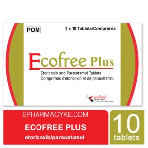 ECOFREE PLUS ETORICOXIB 60MG PARACETAMOL 500MG TABLETS 10'S