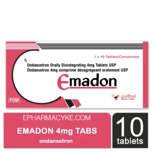 EMADON ONDANSETRON 4MG TABLETS (1 X 10’S)