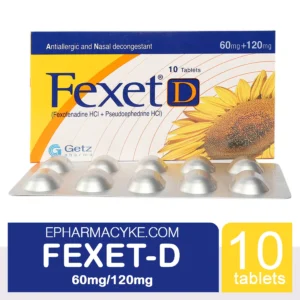 FEXET-D TAB FEXOFENADINE 60MG/PSEUDOEPHEDRINE 120MG 10'S