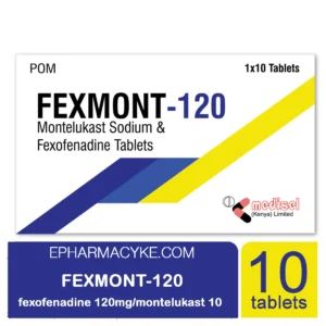 FEXMONT 120 MONTELUKAST 10MG/FEXOFENADINE 120MG TABLETS