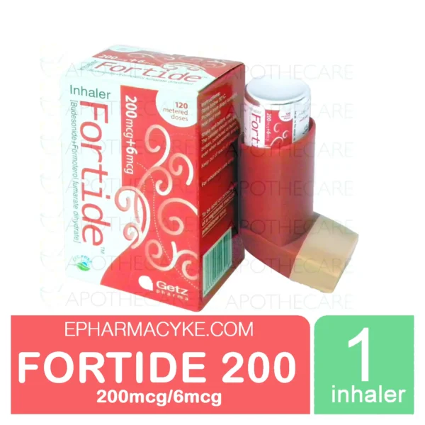 FORTIDE 200MCG BUDESONIDE/FORMOTEROL INHALER - 1'S