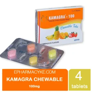 KAMAGRA CT 100MG CHEWABLE TABLETS 4'S