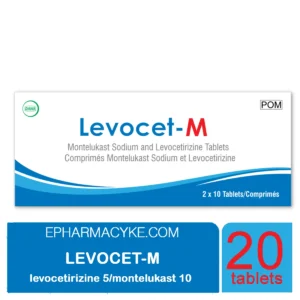 LEVOCET M TABLETS (MONTELUKAST 10MG/LEVOCETIRIZINE 5MG) 20'S
