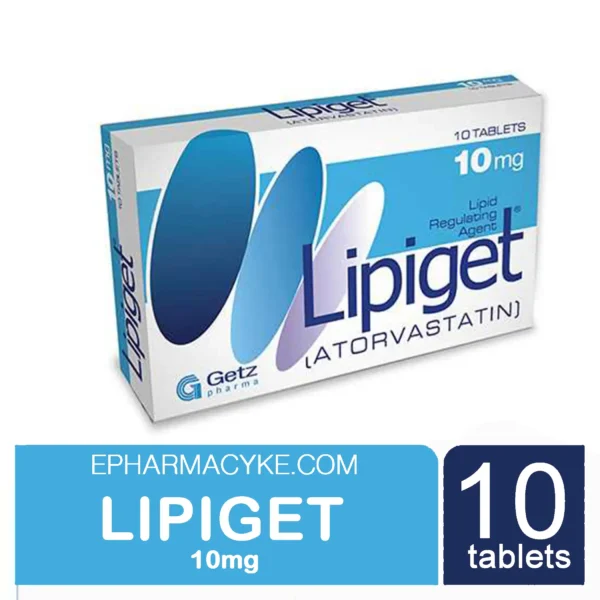 LIPIGET ATORVASTATIN 10MG - 10 TABS