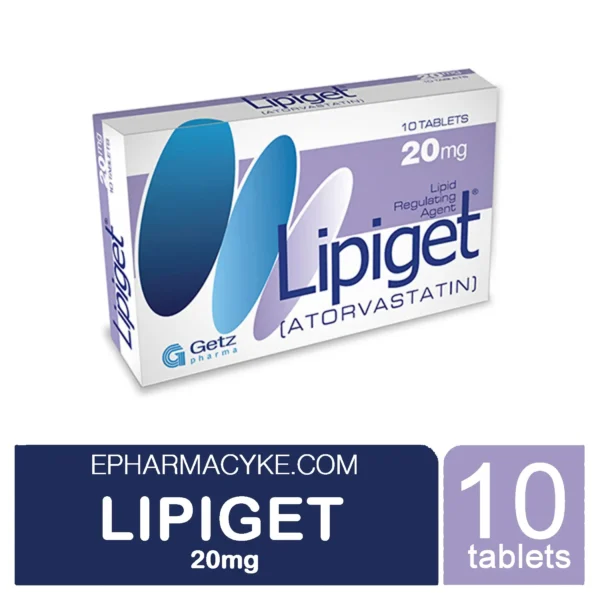 LIPIGET ATORVASTATIN 20MG - 10 TABS