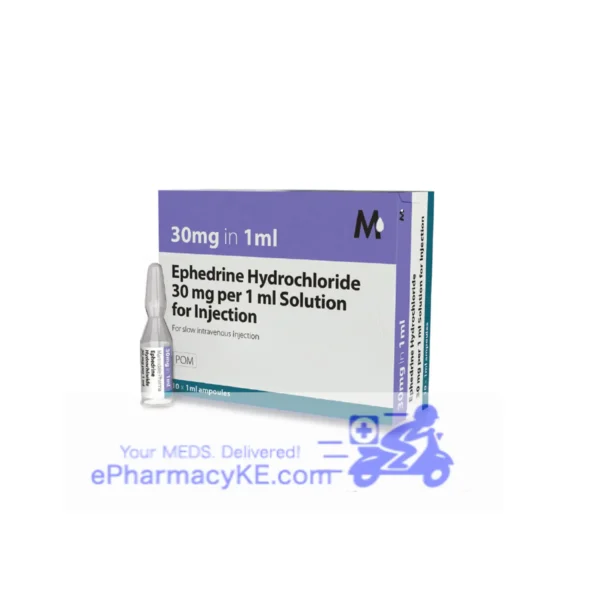 EPHEDRINE HYDROCHLORIDE 30MG/ML INJECTION - 10'S