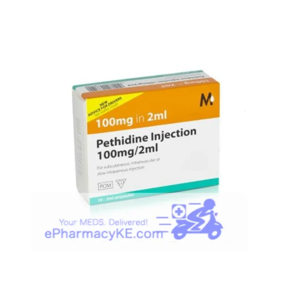 MARTINDALE PETHIDINE 100MG/2MLS INJECTION - 10'S
