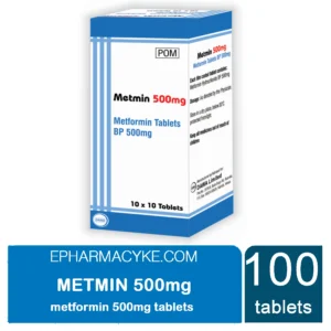 METMIN METFORMIN 500MG TABLETS 100'S