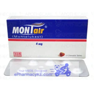 MONTAIR MONTELUKAST 4MG TABLETS 14'S