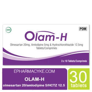 OLAM H OLMESARTAN 20MG + AMLODIPINE TABLETS 30'S
