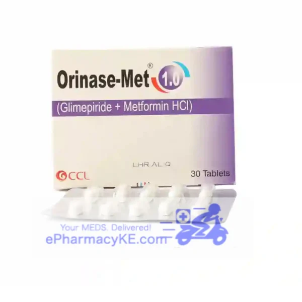 ORINASE-MET 1.0 GLIMEPRIDE 1MG/METFORMIN 500MG TABS