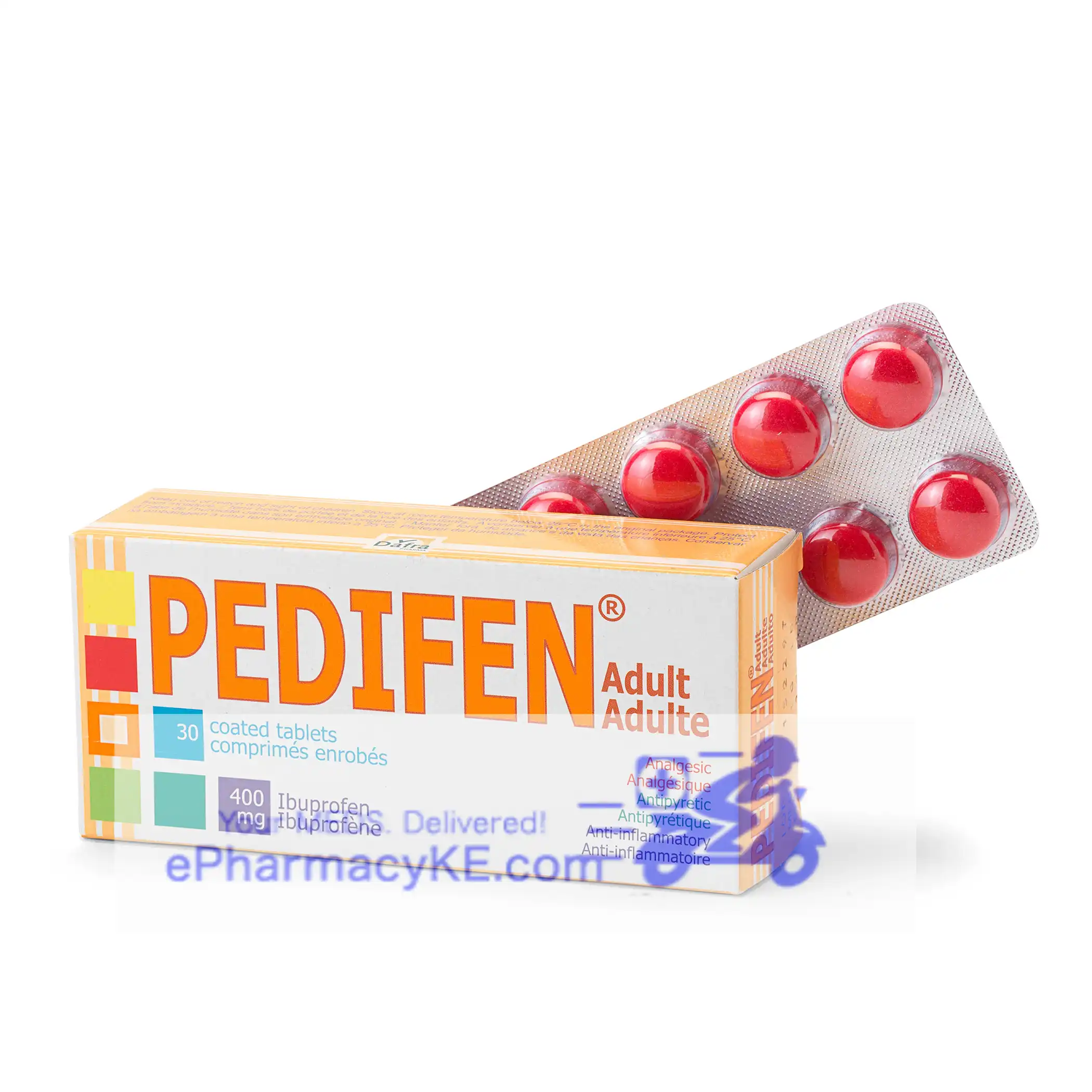 PEDIFEN IBUPROFEN 400MG TAB'S 30'S