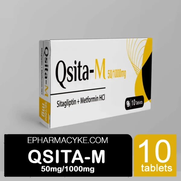 QSITA-M 50/1000MG SITAGLIPTIN 50MG+METFORMIN 1000MG TABS 10'S