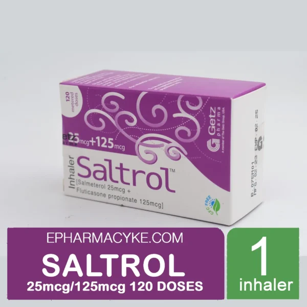 SALTROL 25/125 INHALER SALMETROL 25MCG/FLUTICASONE 125MCG - 1'S