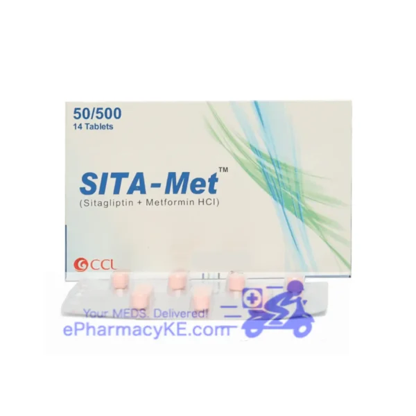 SITA-MET 50/500 SITAGLIPTIN 50MG/METFORMIN 500MG TABLETS 14'S