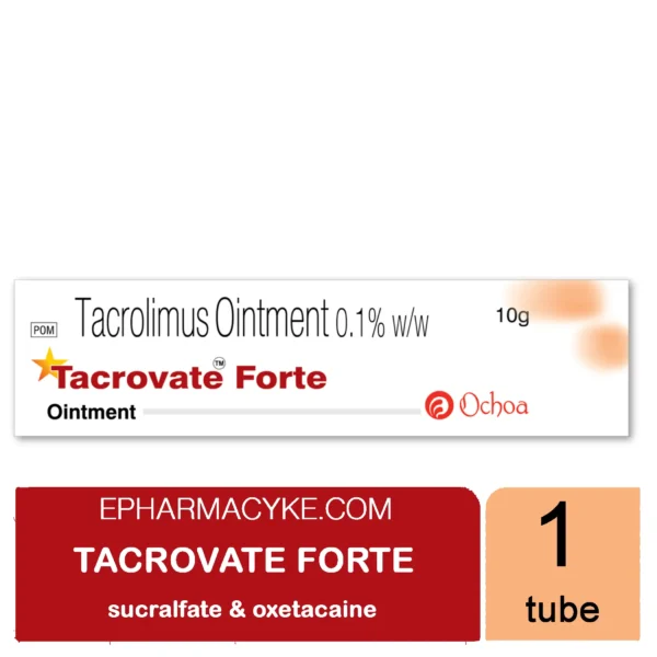 TACROVATE FORTE TACROLIMUS OINTMENT 0.1% 10G