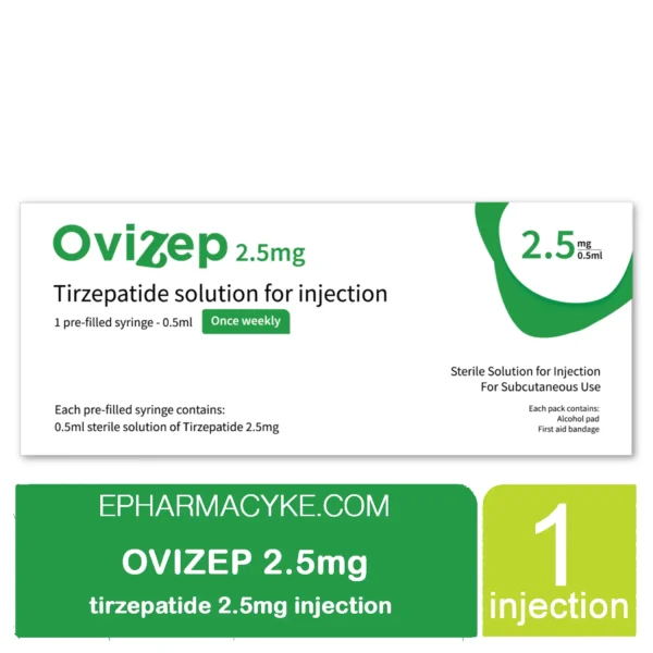 OVIZEP 2.5MG INJECTION (1 X 0.5ML) TIRZEPATIDE SOLUTION FOR INJECTION