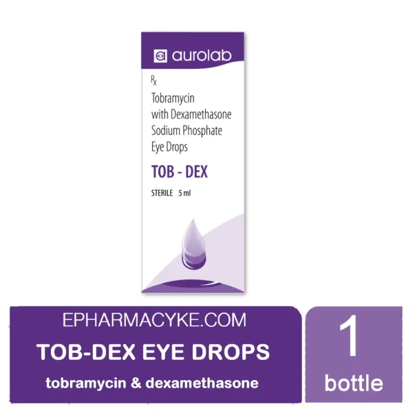 TOB-DEX TOBRAMYCIN & DEXAMETHASONE EYE DROPS (5ML)