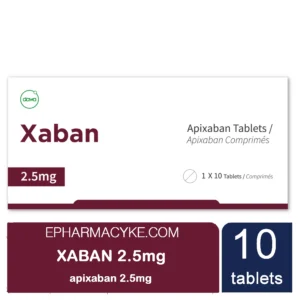 XABAN APIXABAN 2.5MG TABLETS 20'S