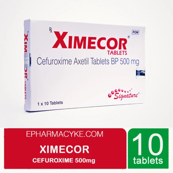 XIMECOR CEFUROXME 500MG 10’S TABS