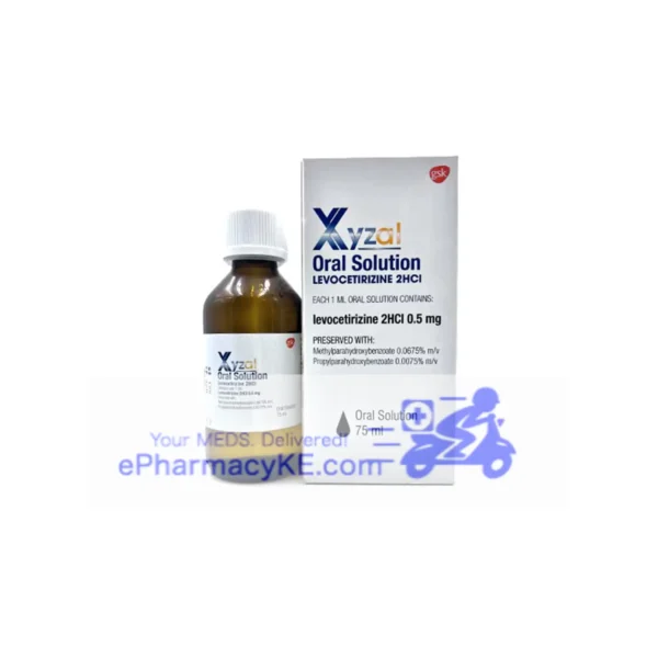XYZAL LEVOCETRIZINE SYRUP 75ML