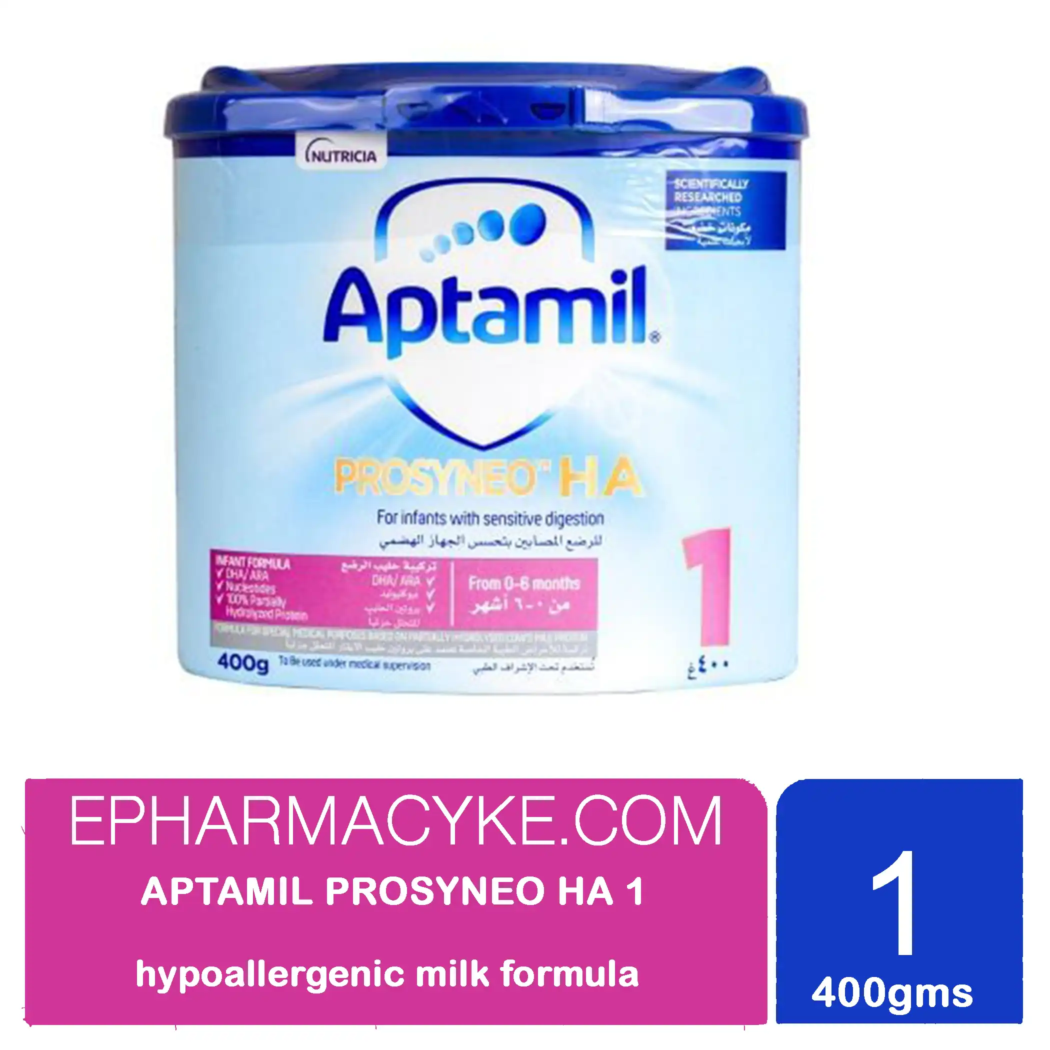 APTAMIL Prosyneo HA 1 HYPOALLERGENIC Infant Milk Powder – 0-6 months (400 g)