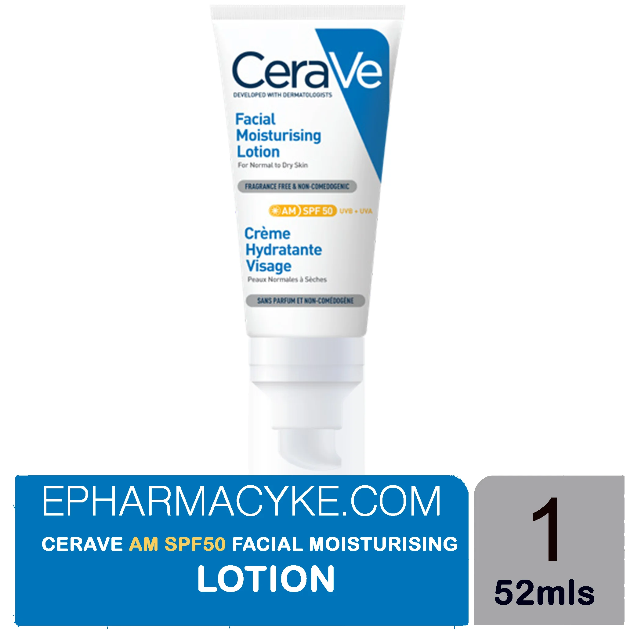 CERAVE AM FACIAL MOIST LOTION SPF50 52ML