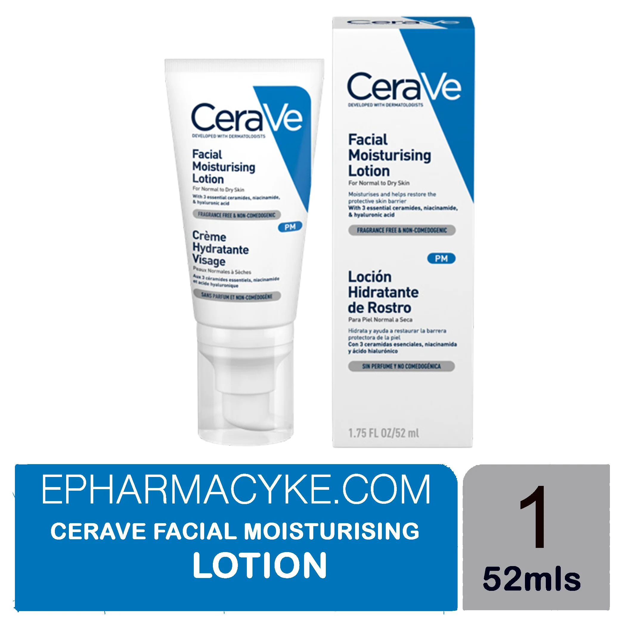 CERAVE PM FACIAL MOIST LOTION 52ML