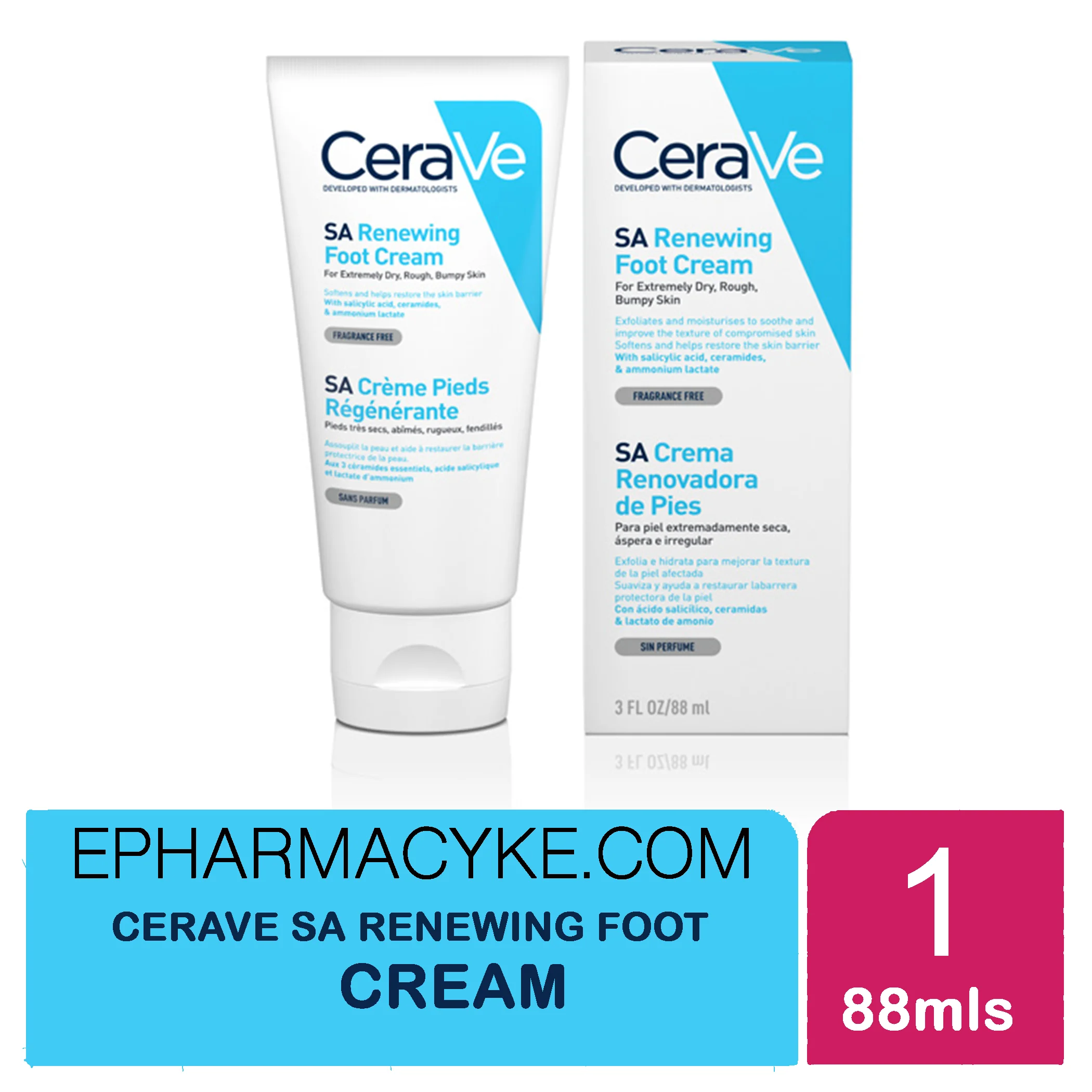 CERAVE SA RENEWING FOOT CREAM 88ML