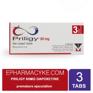 PRILIGY 60MG TABLETS (DAPOXETINE) – PREMATURE EJACULATION TREATMENT - 3 TABS